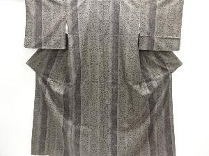 大特価品　更紗模様織り出し本場泥大島紬着物(5マルキ)